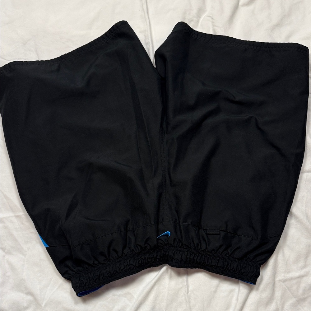 Nike Men's Black and Blue Athletic Shorts swim trunks XLT pockets, elastic waste - Picture 8 of 8
